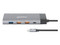 Docking Station Manhattan 130714, Conector USB-C, 2 puertos USB-A 3.2 Gen2, 3 puertos USB-A 3.2 Gen1, 1 puerto USB-C PD 100W, 1 puerto USB-C para datos, 2 puertos HDMI y 1 puerto Ethernet RJ-45.