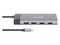 Docking Station Manhattan 130714, Conector USB-C, 2 puertos USB-A 3.2 Gen2, 3 puertos USB-A 3.2 Gen1, 1 puerto USB-C PD 100W, 1 puerto USB-C para datos, 2 puertos HDMI y 1 puerto Ethernet RJ-45.