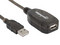 Extensión de cable Activa USB de Alta Velocidad, 20m. Color Negro.