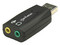 Adaptador de Audio MANHATTAN alta velocidad, 3D, USB.