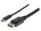 Cable adaptador manhattan de USB-C a DisplayPort, 2m. Color negro.