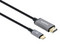 Cable Adaptador de Video Manhattan de USB Tipo C (Macho) a HDMI (Macho), 2m, 4K, Color Negro/Plateado.