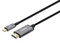 Cable Adaptador de Video Manhattan de USB Tipo C (Macho) a HDMI (Macho), 2m, 4K, Color Negro/Plateado.
