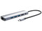 Docking USB-C 6 en 1, con HDMI (4K@60Hz), tres puertos USB-A (5Gbps), puerto USB-C Power Delivery (100W) y puerto Gigabit RJ45, para expandir la conectividad de tu laptop o dispositivo con un solo cable.
