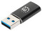 Adaptador USB 3.2 Manhattan 153980, USB-A a USB-C (M-H), Color Negro.