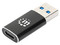 Adaptador USB 3.2 Manhattan 153980, USB-A a USB-C (M-H), Color Negro.