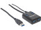 Adaptador Concentrador Hub USB 3.0  de 4 Puertos Salidas - Negro