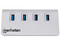 Adaptador Concentrador Hub USB 3.0 Super Speed para Laptop de 4 Puertos Salidas. Color Blanco.