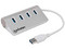 Adaptador Concentrador Hub USB 3.0 Super Speed para Laptop de 4 Puertos Salidas. Color Blanco.