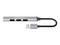 Hub Manhattan USB-A a 4 Puertos USB A, Color Gris.