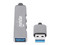 Hub Manhattan USB-A a 4 Puertos USB A, Color Gris.