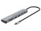 Hub USB 7 en 1 Manhattan 190442, USB Tipo C a SD, MicrosD, USB Tipo A, USB Tipo C, HDMI, Color Gris.