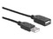 Cable USB Manhattan 308519, USB A a USB A (M-H), 1m, Color Negro.