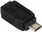 Adaptador USB Mini B a Micro B Macho.