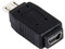Adaptador USB Mini B a Micro B Macho.