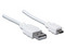 Cable Manhattan USB 2.0 Tipo A macho/Micro B macho de 1.8 Mts. Color Blanco.