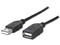 Extensión de cable USB, A macho / A hembra, 1.8m, Color Negro.