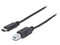 Cable Manhattan de alta velocidad USB 2.0 C macho/B macho de 2.0m. Color negro.