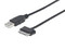 Cable Manhattan de 30 Pines de Samsung (M) a USB (M), 1m. Color Negro.
