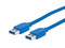 Cable USB MANHATTAN, V3.2, A-A, 1.8M, Azul 5 Gbps