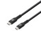 Cable Manhattan USB-C V2.0 C-C de 0.5M, color negro, velocidad de transferencia hasta 480Mbps.