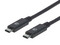 Cable Manhattan USB-C (macho) a USB-C (macho), 1 metro.