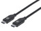 Cable USB Manhattan 355247 de USB-C (M) a USB-C (M), Longitud 2m. Color Negro.