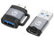 Adaptador Manhattan USB-C v3.2 Gen1 a C y C, paquete con 2 piezas.