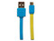 Cable Manhattan USB 2.0 Tipo A macho/Micro B macho de 1m. Color Amarillo/Azul.