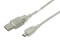 Cable USB de Alta Velocidad 2.0 A macho/ mini de 5 pines macho, Plateado, 1.8 m