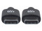 Cable Manhattan 354868 USB-C (Macho) a USB-C (Macho) de 0.5m. Color Negro.