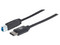 Cable Manhattan 353380 USB-B (Macho) a USB-C (Macho) de 1m. Color Negro.