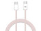 Cable Datos MYBAT USB-C a USB-C, 1m, 60W, Universal Color Rosa.