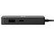 Microsoft Hub con 5 puertos de USB-C (Macho) a HDMI, VGA, RJ-45, USB-A 3.0 y USB-C (Hembras).