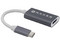 Adaptador de vídeo Naceb Technology USB Tipo C (Macho) a HDMI (Hembra). Color Plata.