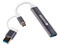 Adaptador Naceb NA-0124: Hub con Convertidor Tipo C, 4x USB y 1x USB A.