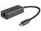 Adaptador Steren USB-473, de USB-C a Ethernet (M-H). Color Blanco.