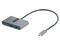 Adaptador Concentrador Hub USB-C de 4 puertos con transferencia de suministro de energía de 100W, 30cm.