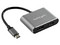 Adaptador de video StarTech USB-C a HDMI y DisplayPort, Conector USB-C (M) a HDMI (H) y DisplayPort (H).