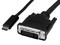 Cable adaptador convertidor USB-C a DVI, 2m, resolución 2560x1600.