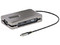 Docking Station StarTech USB-C, HDMI, VGA, USB-A, RJ-45, Compatible con Thunderbolt 3 y 4. Color Gris.
