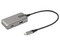 Adaptador USB-C Startech Multipuertos, 4 en 1, 4K 60Hz, Cable de 25 cm. Color Gris.