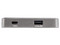 Adaptador USB-C Startech Multipuertos, 4 en 1, 4K 60Hz, Cable de 25 cm. Color Gris.