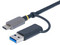Lector de Tarjetas StarTech FCREADMICRO3V2, de USB-C/USB-A a Lector de tarjetas SD, MicroSD y CompactFlash. Color Gris.
