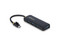 Hub USB-C, 4 Puertos USB-A, Adaptador Multipuerto, Conexión Tipo C.