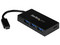 Concentrador USB 3.0 de 4 puertos, USB-C a 1x USB-C y 3x USB-A.