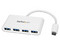Hub Concentrador StarTech USB 3.0 de 4 Puertos. Color Blanco.