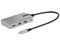 Hub USB StarTech HB31C3A1CDPPD3 de USB-C a 3 puertos USB 3.2, 1 puerto USB-C modo DisplayPort y 1 puerto USB-C PD 3.0. Color Gris.