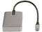 Hub USB StarTech HB31C3A1CDPPD3 de USB-C a 3 puertos USB 3.2, 1 puerto USB-C modo DisplayPort y 1 puerto USB-C PD 3.0. Color Gris.