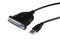 Cable de 1.8m Adaptador de Impresora Paralelo DB25 a USB A